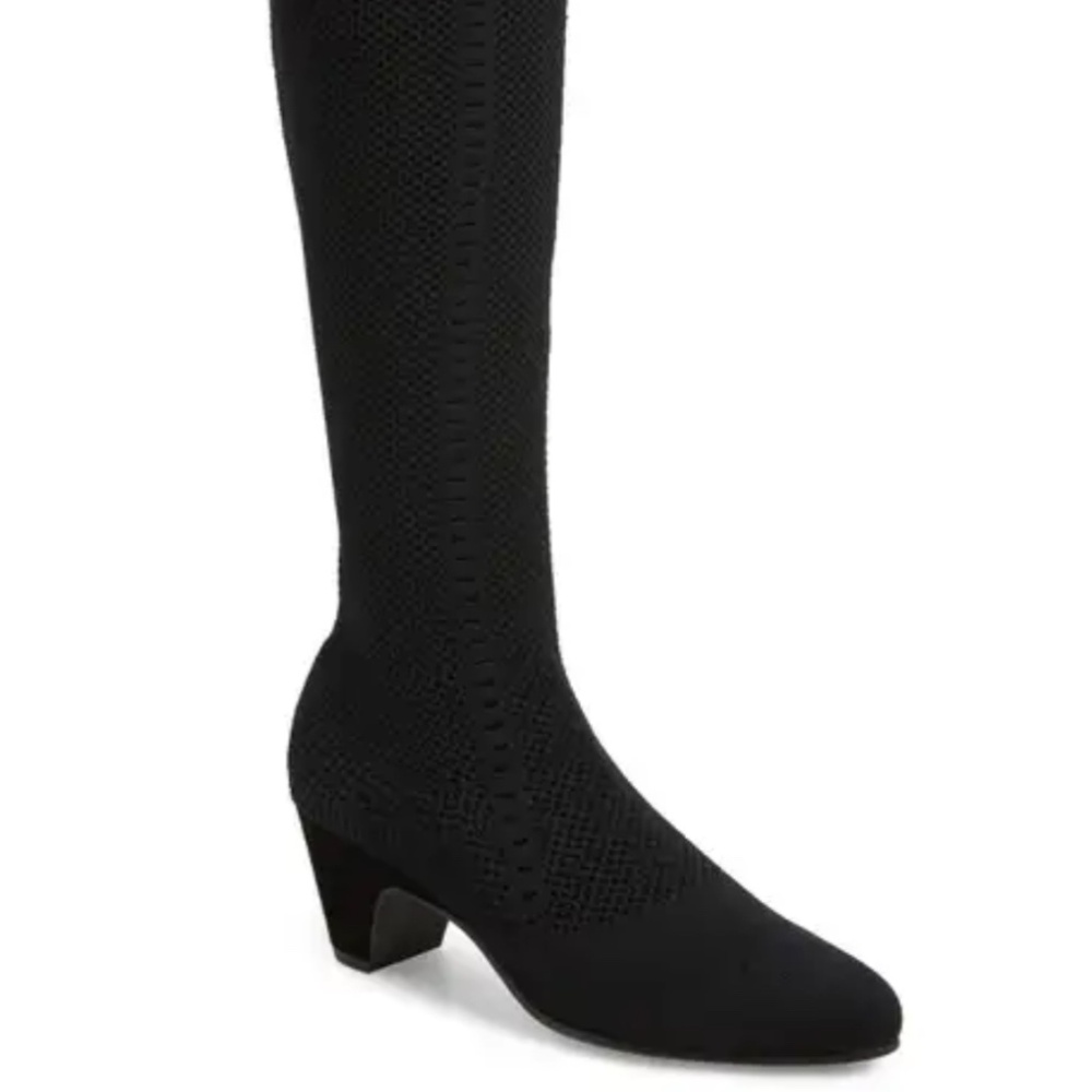 Eileen Fisher keto stretch knit boot (wide calf)